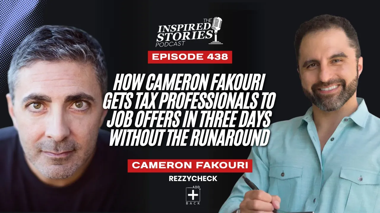 How Cameron Fakouri Gets Tax Professionals to Job Offers in Three Days Without the Runaround